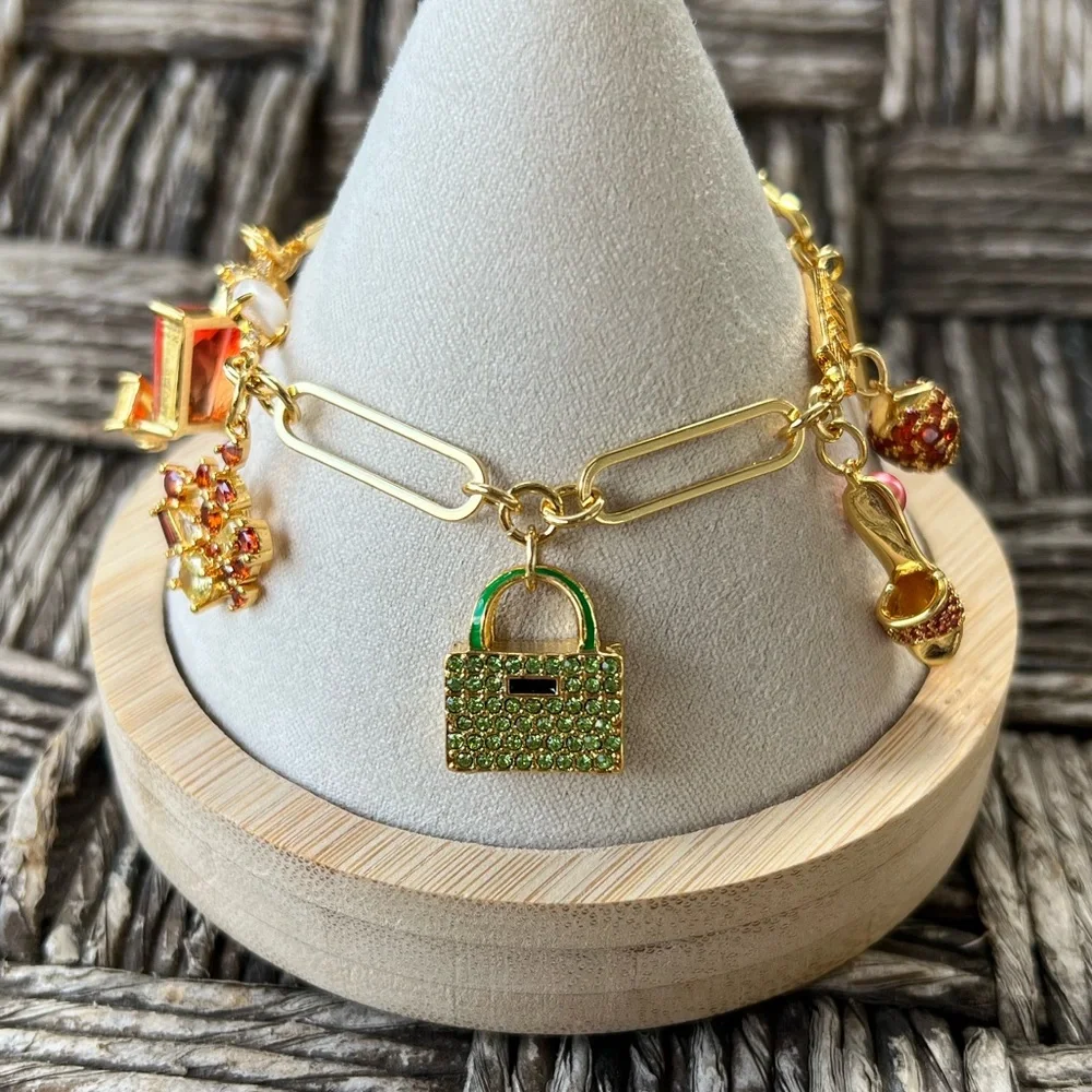 🍒 NWT Kate Spade Sweet Treasures Charm Bracelet 🍹 - Picture 5 of 7